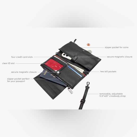 HAMMITT Levy Crossbody and Wallet Java Snake in Green - Picture 8 of 8